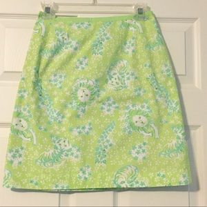 Lilly Pulitzer Simple Skirt Zoobilee Lions Vintage